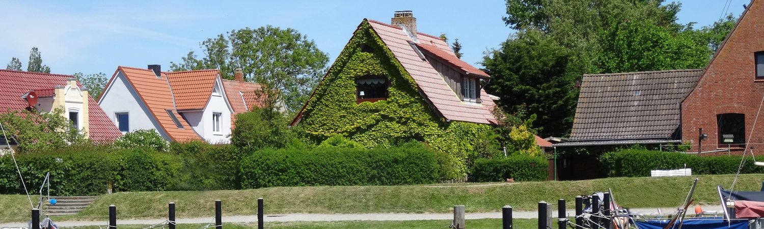 Blick auf das Ferienhaus