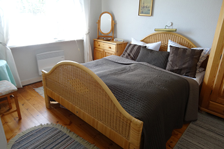 Blick in das Schlafzimmer