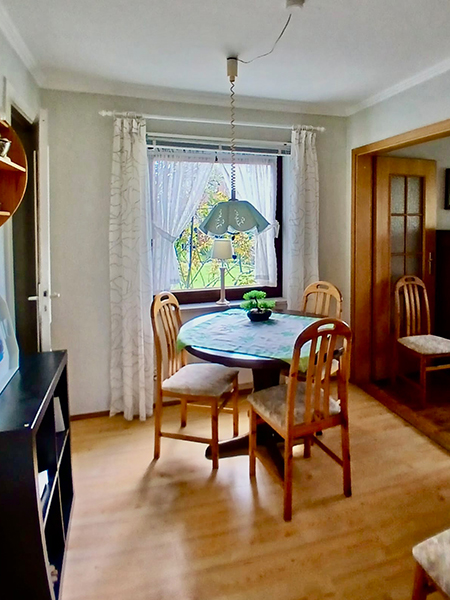 Blick in das Esszimmer